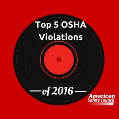 Top OSHA violations in 2016