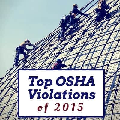 Top OSHA violations in 2015