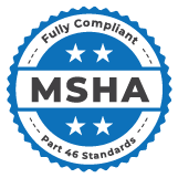Fully Compliant with MSHA Part 46 Standards